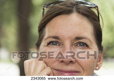 Stock Photography - Portrait of a woman; Xi'an, Shaanxi, China. Fotosearch