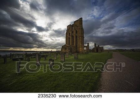 Ruins of the Tynemouth Priory and an old cemetery at sunset; Tynemouth, Tyne and Wear, England View Large Photo Image Stock Image - Ruins of the Tynemouth Priory and an old cemetery at sunset; Tynemouth, Tyne and Wear, England. Fotosearch