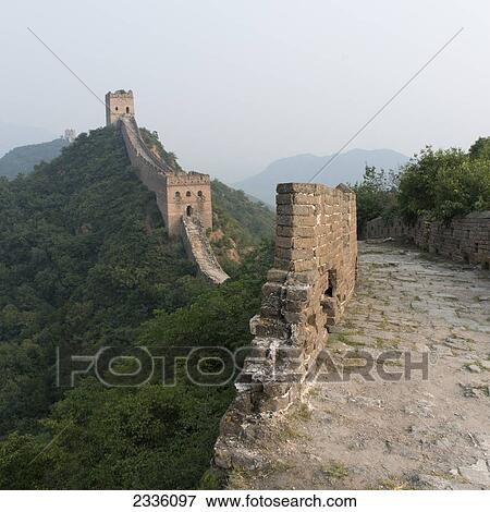 The Great Wall of China; Beijing, China View Large Photo Image Stock Photo - The Great Wall of China; Beijing, China. Fotosearch