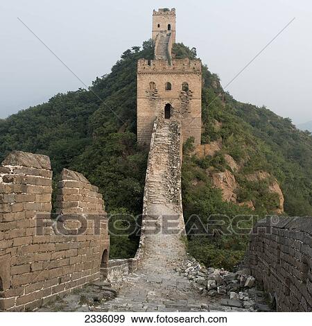 The Great Wall of China; Beijing, China View Large Photo Image Stock Photo - The Great Wall of China; Beijing, China. Fotosearch