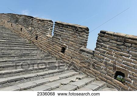 The Great Wall of China; China View Large Photo Image Stock Photo - The Great Wall of China; China. Fotosearch