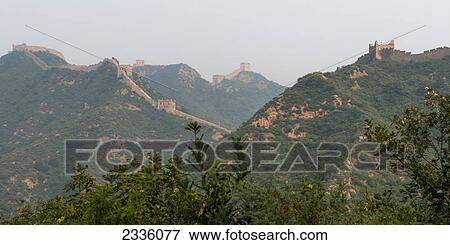 The Great Wall of China; China View Large Photo Image Stock Photo - The Great Wall of China; China. Fotosearch