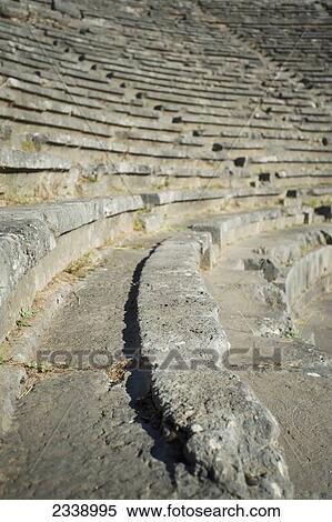 Stock Photography - Theatre in Sanctuary of Apollo; Delphi, Greece. Fotosearch