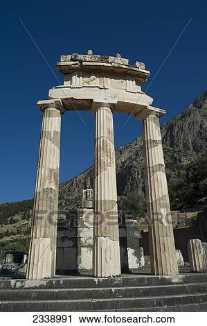 Tholos in the Sanctuary of Athena; Delphi, Greece View Large Photo Image Stock Image - Tholos in the Sanctuary of Athena; Delphi, Greece. Fotosearch