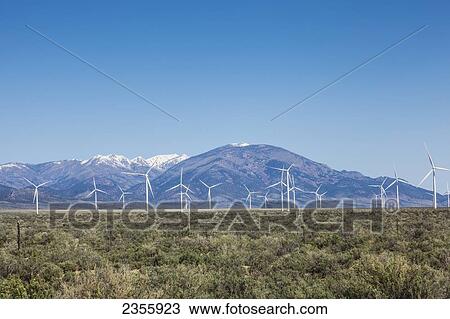 Wind generators in eastern Nevada along Highway 50 with the Schell Range mountains in the background; Nevada, United States of America View Large Photo Image Stock Image - Wind generators in eastern Nevada along Highway 50 with the Schell Range mountains in the background; Nevada, United States of America. Fotosearch