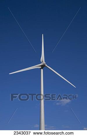 Stock Photo - Wind turbine; St. Remi, Quebec, Canada. Fotosearch