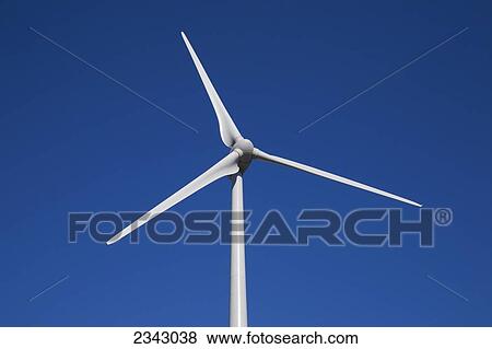 Stock Photo - Wind turbine; St. Remi, Quebec, Canada. Fotosearch