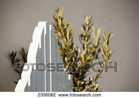 A Gate With An Olive Branch; Cyclades, Firostefani, Greece View Large Photo Image Stock Image - A Gate With An Olive Branch; Cyclades, Firostefani, Greece. Fotosearch