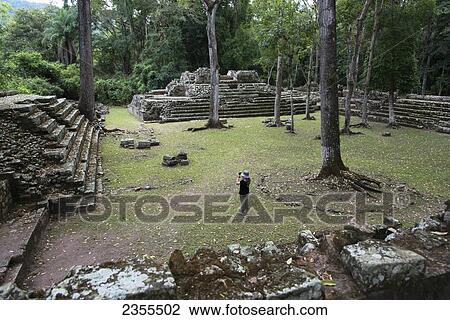 A Girl Photographs A Maya Civilization At Copan Ruins; Copan, Honduras View Large Photo Image Stock Image - A Girl Photographs A Maya Civilization At Copan Ruins; Copan, Honduras. Fotosearch