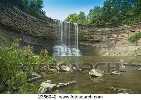 Stock Image - Balls Falls; Vineland, Ontario, Canada. Fotosearch