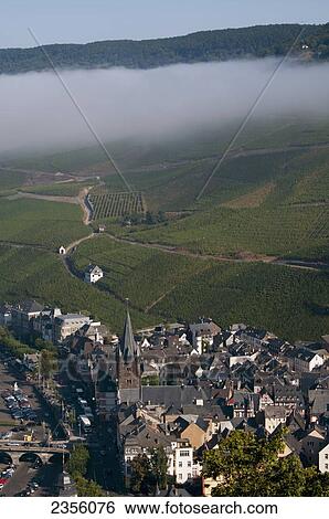 Stock Photograph - Bernkastel-Kues, A Wine Region In Mosel Valley; Rhineland-Palatinate, Germany. Fotosearch