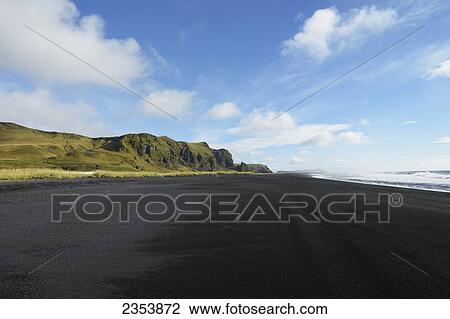 Black Lava Beach; Vik, Vestur-Skaftafellssysla, Iceland View Large Photo Image Stock Image - Black Lava Beach; Vik, Vestur-Skaftafellssysla, Iceland. Fotosearch