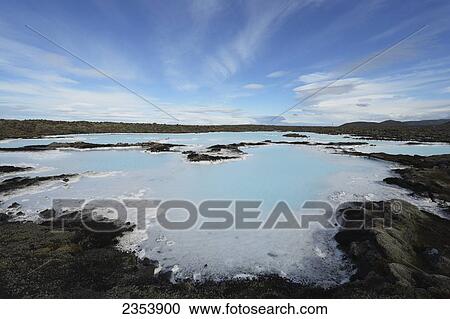Blue Lagoon And Geothermal Spa; Grindavik, Reykjanes, Iceland View Large Photo Image Stock Image - Blue Lagoon And Geothermal Spa; Grindavik, Reykjanes, Iceland. Fotosearch