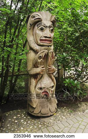 Carved Story Pole At Capilano Suspension Bridge Park; Vancouver, British Columbia, Canada View Large Photo Image Stock Photograph - Carved Story Pole At Capilano Suspension Bridge Park; Vancouver, British Columbia, Canada. Fotosearch