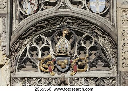 Colourful Symbolic Sculpture On A Wall In Canterbury Cathedral; Canterbury, Kent, England View Large Photo Image Stock Photograph - Colourful Symbolic Sculpture On A Wall In Canterbury Cathedral; Canterbury, Kent, England. Fotosearch