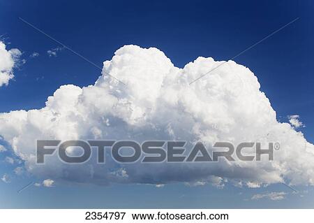 Cumulus Cloud In A Blue Sky; Calgary, Alberta, Canada View Large Photo Image Stock Photo - Cumulus Cloud In A Blue Sky; Calgary, Alberta, Canada. Fotosearch
