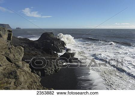 Stock Image - Dyrholaey, Formerly Known As Cape Portland, In The Southernmost Part Of Iceland; Dyrholaey, Vestur-Skaftafellssysla, Iceland. Fotosearch