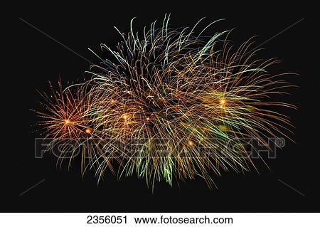 Stock Image - Fireworks Display; London, England. Fotosearch
