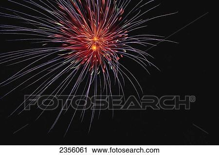 Stock Image - Fireworks Display; London, England. Fotosearch