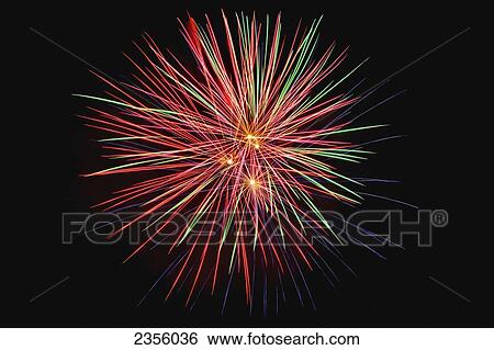 Stock Photograph - Fireworks Display; London, England. Fotosearch