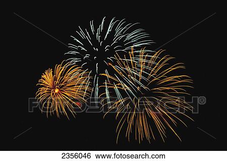 Stock Photograph - Fireworks Display; London, England. Fotosearch