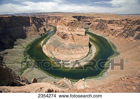 Picture - Horseshoe Bend Canyon; Page, Arizona, United States Of America. Fotosearch