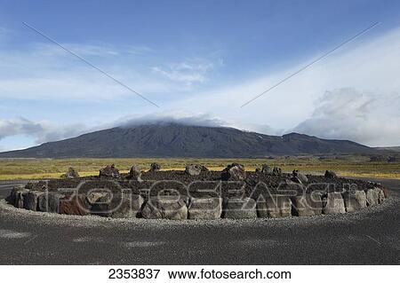 Lava Circle; Snaefellsnes, West Iceland, Iceland View Large Photo Image Stock Photo - Lava Circle; Snaefellsnes, West Iceland, Iceland. Fotosearch
