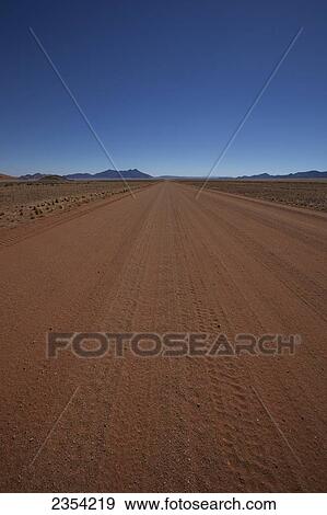 Legendary Namibian Road D707; Namibia View Large Photo Image Stock Photo - Legendary Namibian Road D707; Namibia. Fotosearch