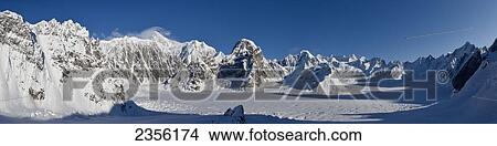 Panorama Of Ruth Glacier And Ruth Amphitheater, With Lenticular Cloud Over The Summit Of Mt. Mckinley, Denali National Park And Preserve; Alaska, United States Of America View Large Photo Image Picture - Panorama Of Ruth Glacier And Ruth Amphitheater, With Lenticular Cloud Over The Summit Of Mt. Mckinley, Denali National Park And Preserve; Alaska, United States Of America. Fotosearch