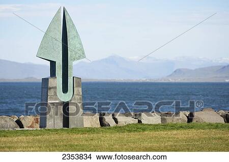 Picture - Partnership, A Gift To Commemorate 50 Years Of Diplomatic Relations Between Iceland And The United States 1941-1991; Reykjavik, Gullbringusysla, Iceland. Fotosearch