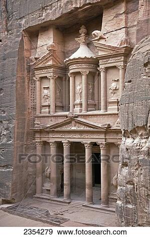 Petra Archeological Site; Petra, Jordan View Large Photo Image Stock Photo - Petra Archeological Site; Petra, Jordan. Fotosearch