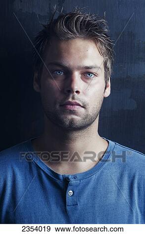 Stock Photo - Portrait Of A Young Man; Tarifa, Cadiz, Andalusia, Spain. Fotosearch