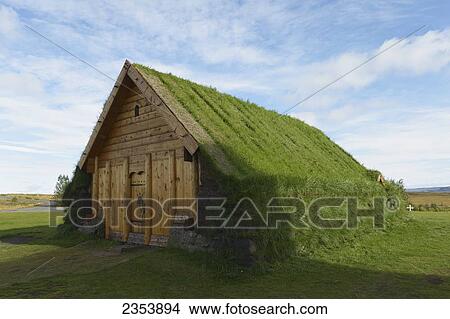 Reconstruction Of Skalholt 11Th Century Church; Biskupstungur, Selfloss, South Iceland View Large Photo Image Picture - Reconstruction Of Skalholt 11Th Century Church; Biskupstungur, Selfloss, South Iceland. Fotosearch