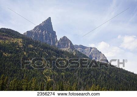 Rugged Peaks Of The Rocky Mountains In Waterton Lakes National Park; Alberta, Canada View Large Photo Image Picture - Rugged Peaks Of The Rocky Mountains In Waterton Lakes National Park; Alberta, Canada. Fotosearch