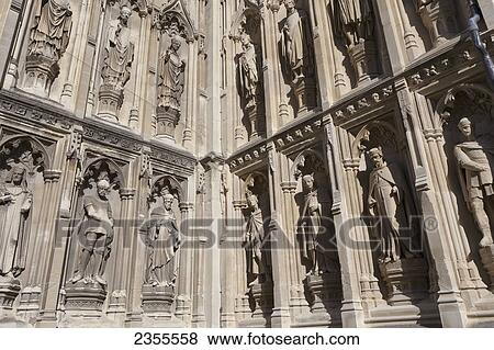 Sculptures Of Human Figures Along The Walls Of Canterbury Cathedral; Canterbury, Kent, England View Large Photo Image Stock Photo - Sculptures Of Human Figures Along The Walls Of Canterbury Cathedral; Canterbury, Kent, England. Fotosearch
