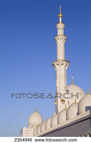 Sheikh Zayed Grand Mosque; Abu Dhabi, United Arab Emirates View Large Photo Image Stock Photograph - Sheikh Zayed Grand Mosque; Abu Dhabi, United Arab Emirates. Fotosearch