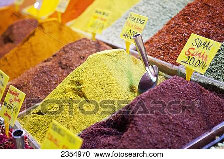 Spices For Sale In The Spice Bazaar; Istanbul, Turkey View Large Photo Image Stock Image - Spices For Sale In The Spice Bazaar; Istanbul, Turkey. Fotosearch