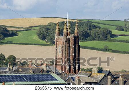 Totnes Town Church Tower; Devon, England View Large Photo Image Stock Photography - Totnes Town Church Tower; Devon, England. Fotosearch