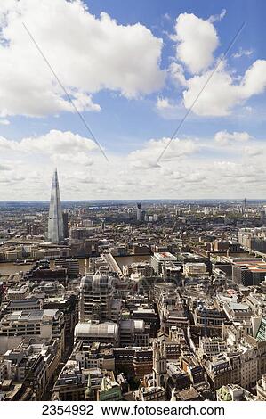 Stock Image - View Of London From Tower 42; London, England. Fotosearch