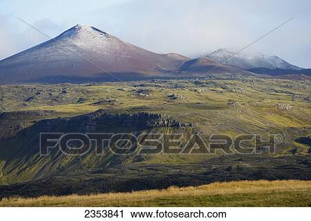 Stock Image - View Opposite The Church Of Faskrudarbakki; Faskrudarbakki, Snaefellsnes, Iceland. Fotosearch