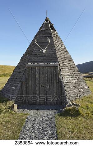 Wooden Monument Near Egilsstadir, Dedicated To Hakon Adalsteinsson; Nordur-Mulasysla, Iceland View Large Photo Image Picture - Wooden Monument Near Egilsstadir, Dedicated To Hakon Adalsteinsson; Nordur-Mulasysla, Iceland. Fotosearch