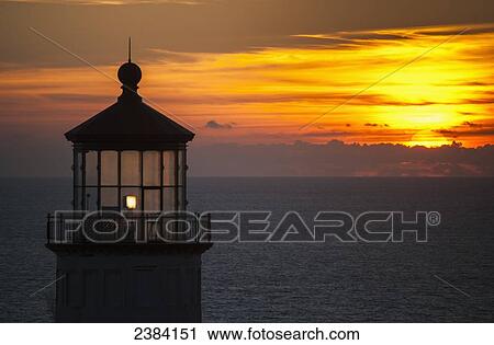 A sunset at North Head Lighthouse; Ilwaco, Washington, United States of America View Large Photo Image Stock Image - A sunset at North Head Lighthouse; Ilwaco, Washington, United States of America. Fotosearch