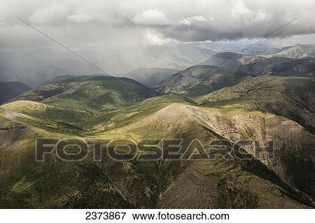 Stock Photo - Aerial view of Nahanni National Park Reserve; Northwest Territories, Canada. Fotosearch