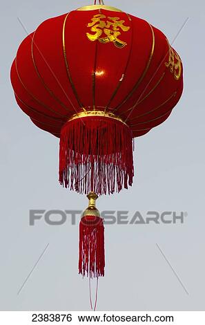Stock Photograph - Chinese lantern; Thaton, Chiang Rai, Thailand. Fotosearch