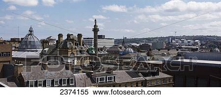 Cityscape of Newcastle under a blue sky with clouds; Newcastle, Tyne and Wear, England View Large Photo Image Stock Photography - Cityscape of Newcastle under a blue sky with clouds; Newcastle, Tyne and Wear, England. Fotosearch