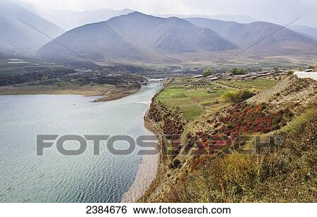 Colourful landscape of upper Tibet; Tibet, China View Large Photo Image Stock Photograph - Colourful landscape of upper Tibet; Tibet, China. Fotosearch
