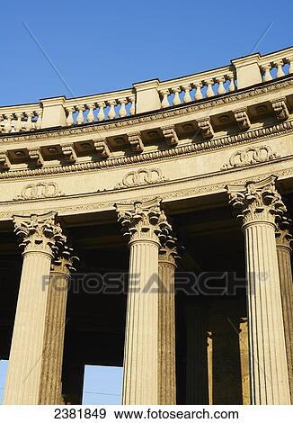 Stock Photo - Detail of columns of Kazan Cathedral; St. Petersburg, Russia. Fotosearch