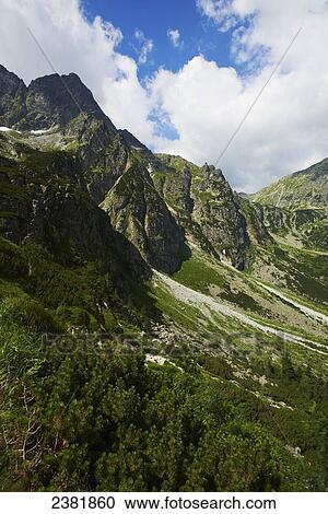 Stock Image - Dramatic mountain landscape; Zakopane, Poland. Fotosearch