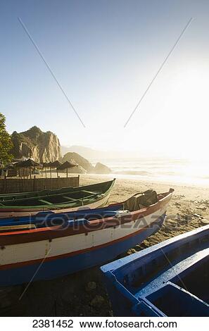 Fishing boats on Calahonda Beach; Nerja, Andalusia, Spain View Large Photo Image Stock Image - Fishing boats on Calahonda Beach; Nerja, Andalusia, Spain. Fotosearch