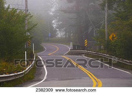 Foggy morning on the road; Foster, Quebec, Canada View Large Photo Image Stock Photo - Foggy morning on the road; Foster, Quebec, Canada. Fotosearch